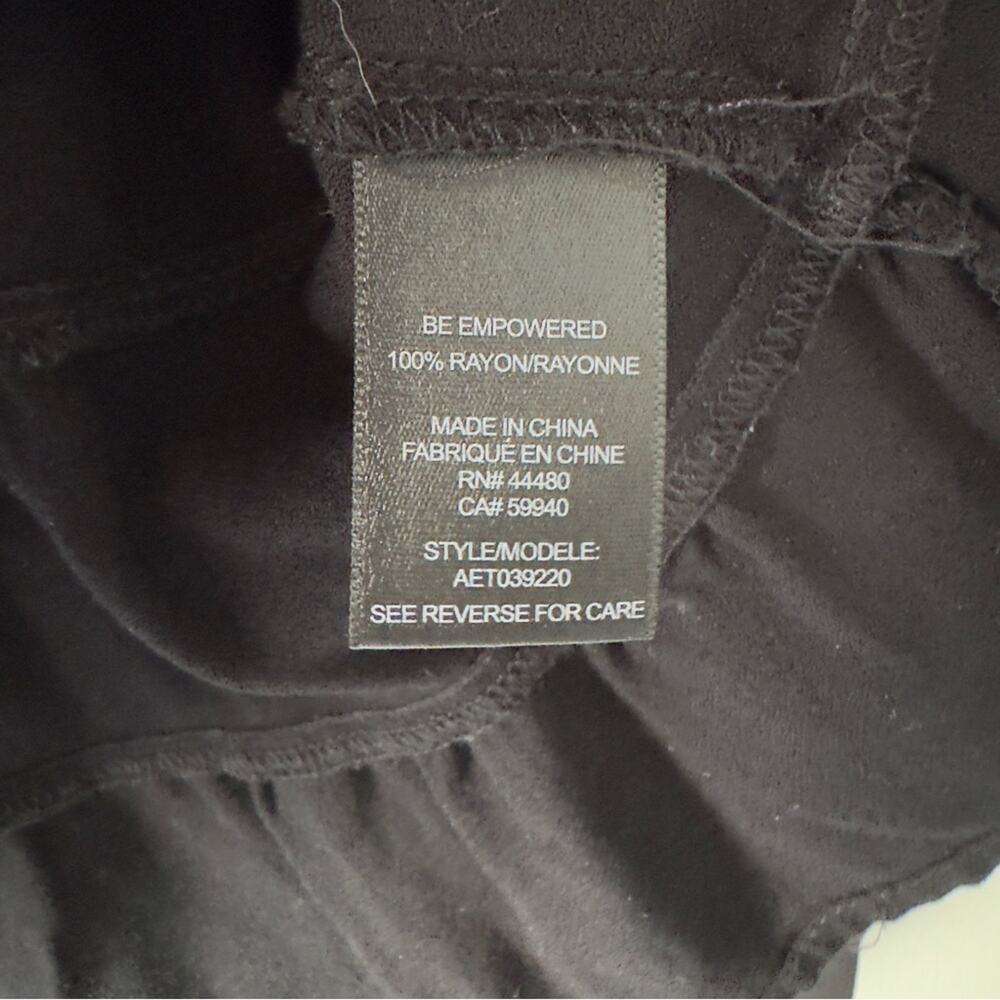 AFRM Revolve Black Babydoll Top Long Sleeve Zip Up Zipper Sweetheart Neckline M - Picture 8 of 10